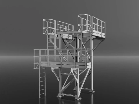 Metal structures 3D Model