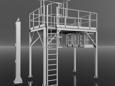 Metal structures 3D Модель