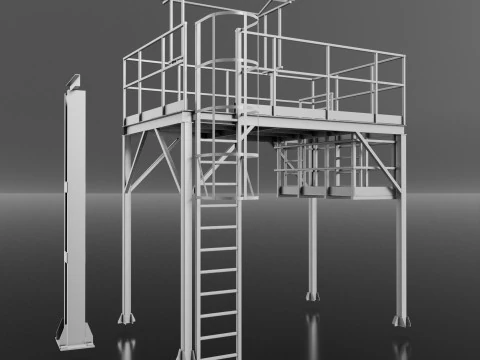 Metal structures 3D Model