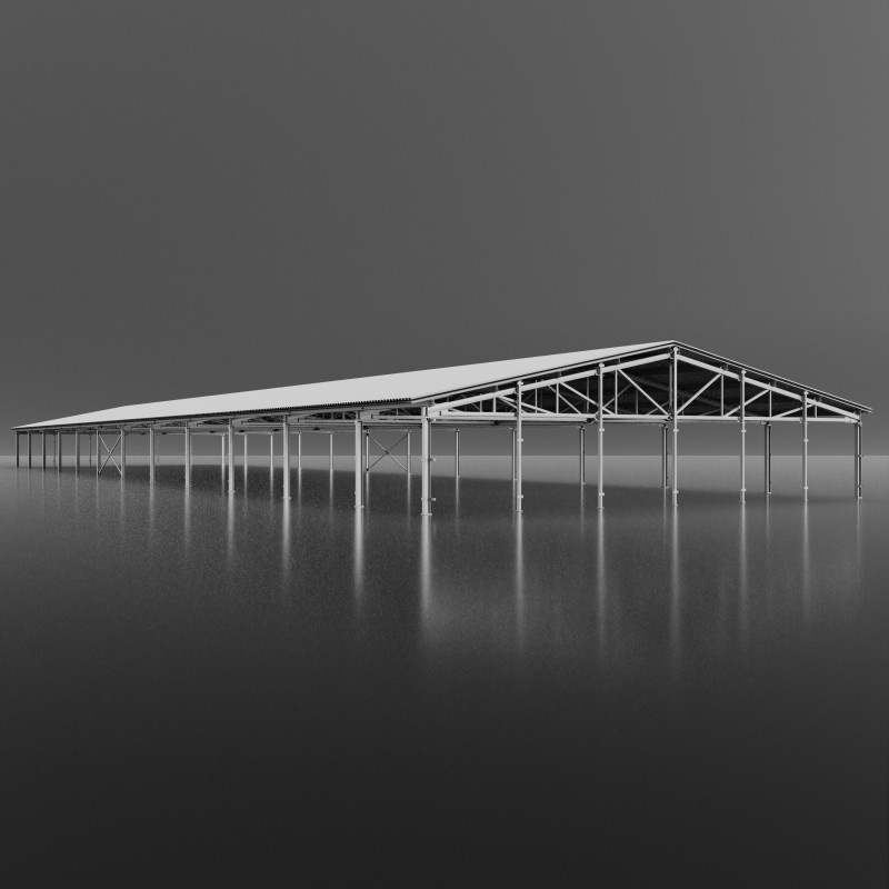 Cowshed 3D Model .c4d .max .obj .3ds .fbx .stl .blend 