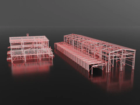 Industrial Metal 3D Model