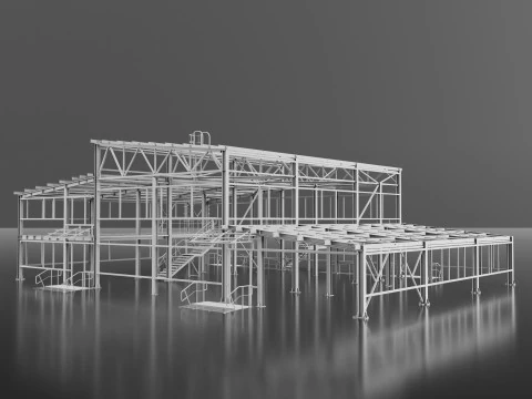 Industrial Metal 3D Model