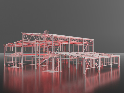 Industrial Metal Model 3D