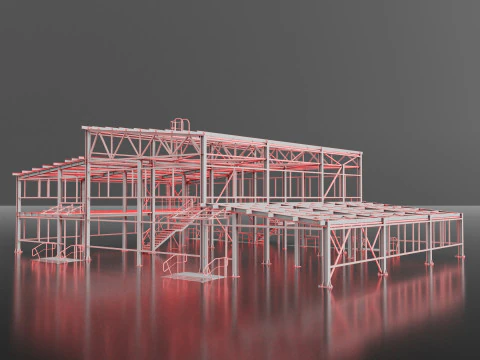 Industrial Metal 3D Model