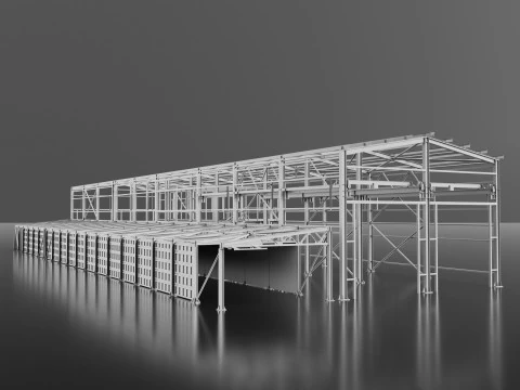 Industrial Metal 3D Model