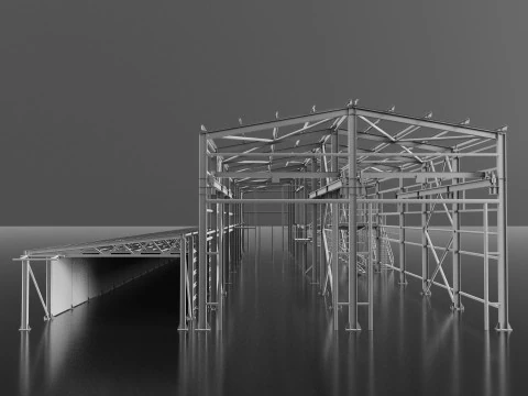 Industrial Metal 3D Model