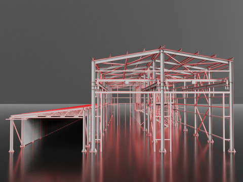 Industrial Metal Model 3D