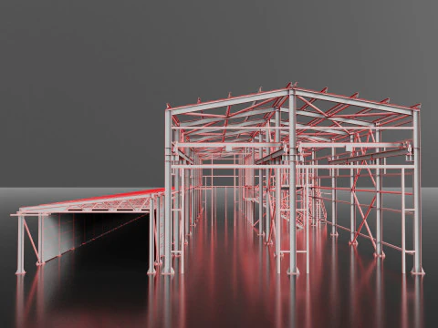 Industrial Metal 3D Model