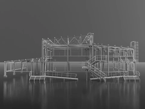 Industrial Metal 3D Model