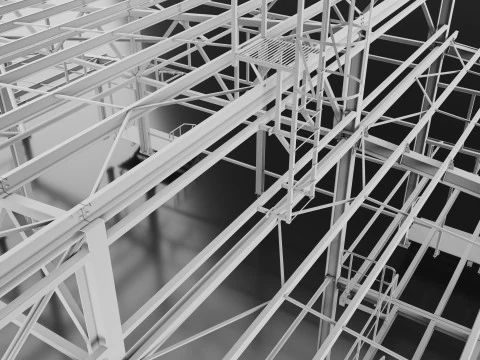 Industrial Metal 3D Model