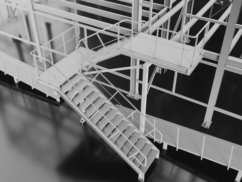 Industrial Metal 3D Model