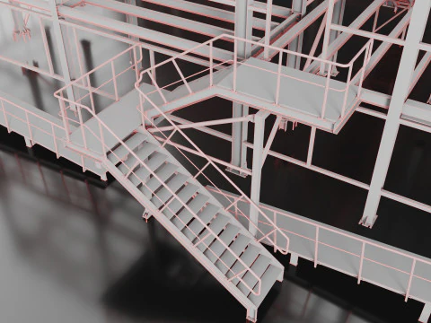 Industrial Metal 3D Model