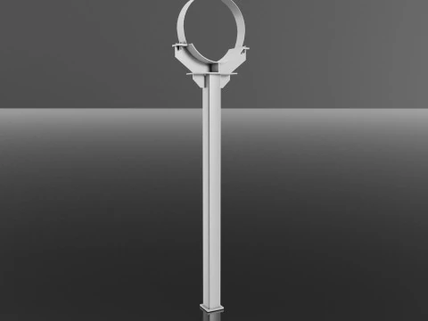 Soporte para tuber&iacute;a de gas Modelo 3D