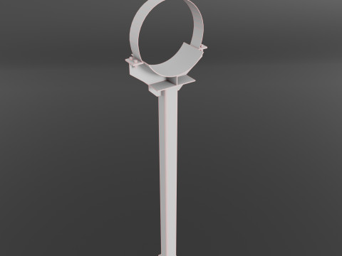 Support for gas pipe 3D Model