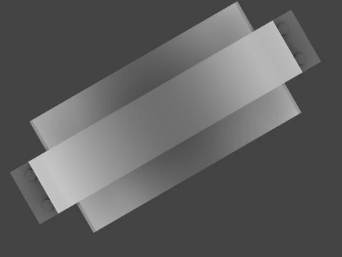 Soporte para tuber&iacute;a de gas Modelo 3D
