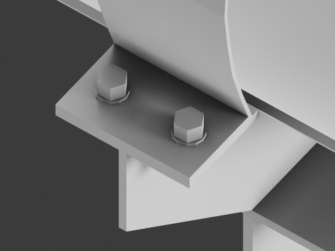 Support for gas pipe 3D Model
