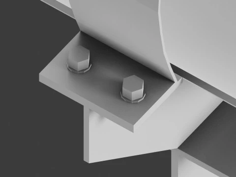 Soporte para tuber&iacute;a de gas Modelo 3D