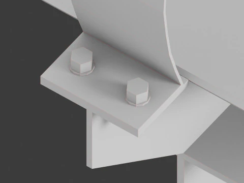 Soporte para tuber&iacute;a de gas Modelo 3D