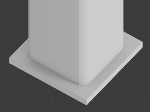 Soporte para tuber&iacute;a de gas Modelo 3D