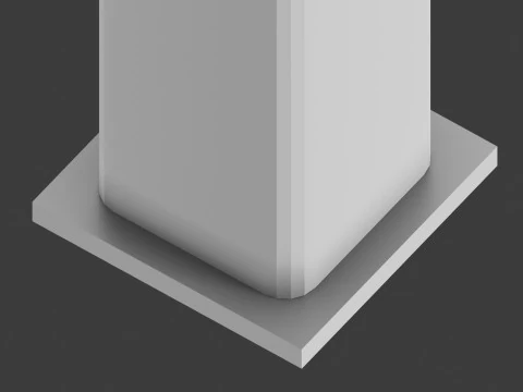 Soporte para tuber&iacute;a de gas Modelo 3D