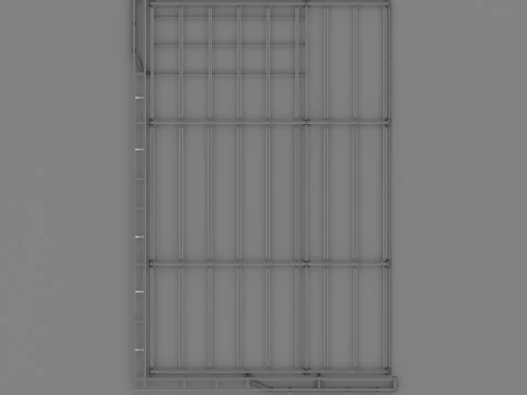 Industrial Metal building 3D Model