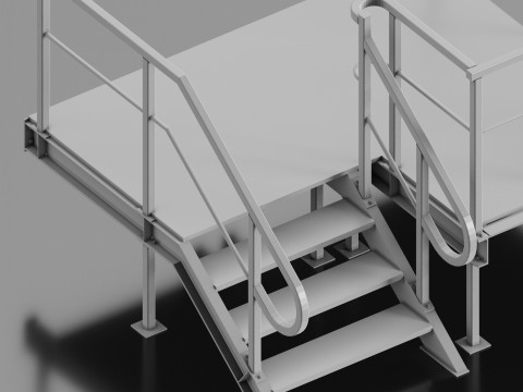 Ramp metal Model 3D