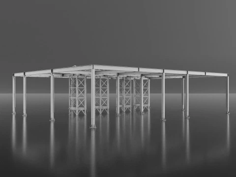 Pergola 3D Model