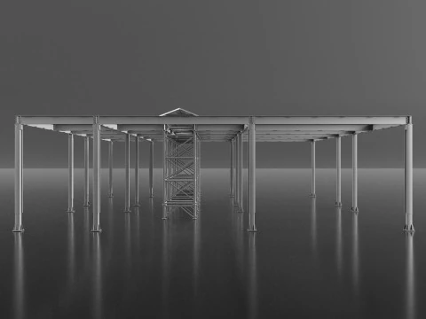 Pergola 3D Model