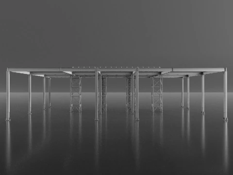 Pergola 3D Model