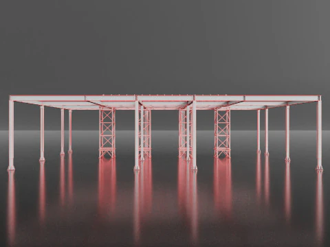 Pergola 3D Model