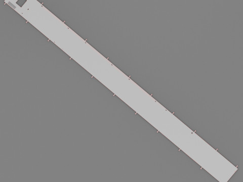 Industrial Metal Ramp 3D मॉडल