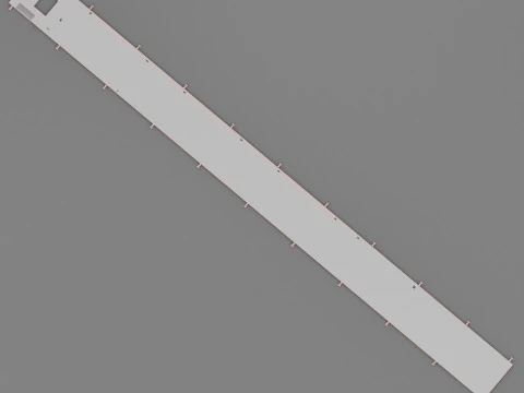 Industrial Metal Ramp 3D Model