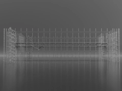 Industrial Metal Ramp 3D Model