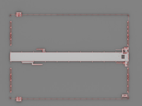 Industrial Metal Ramp 3Dモデル