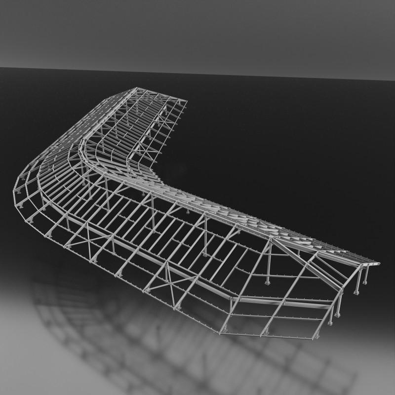 Roof Metal 3D-Modell .c4d .max .obj .3ds .fbx .stl .blend 