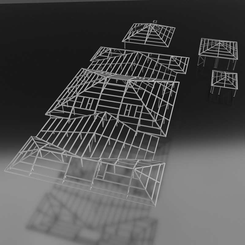 Roof Metal 3D-Modell .c4d .max .obj .3ds .fbx .stl .blend 