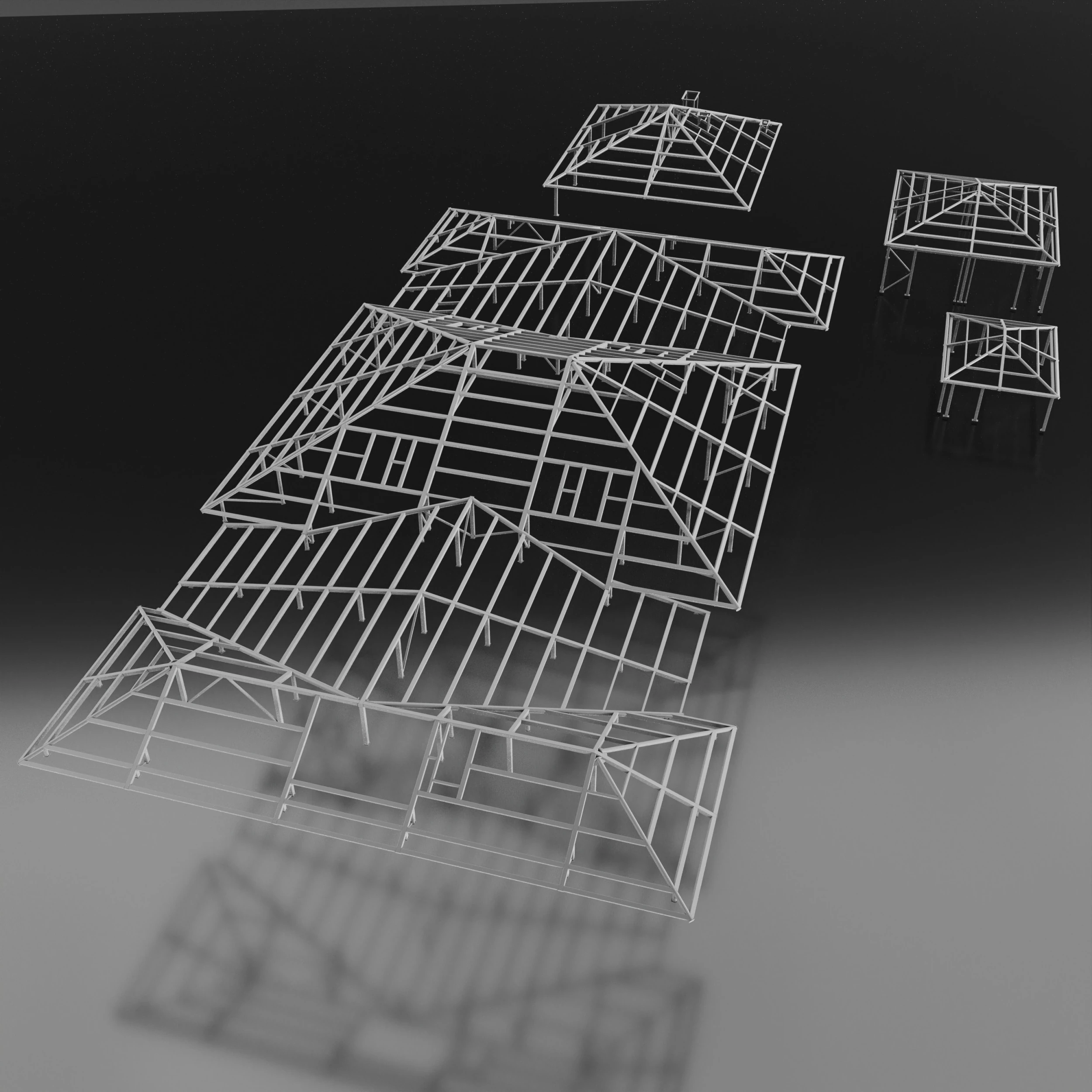 Roof Metal 3D Model .c4d .max .obj .3ds .fbx .stl .blend 