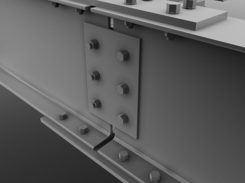 Industrial Metal Building Modello 3D