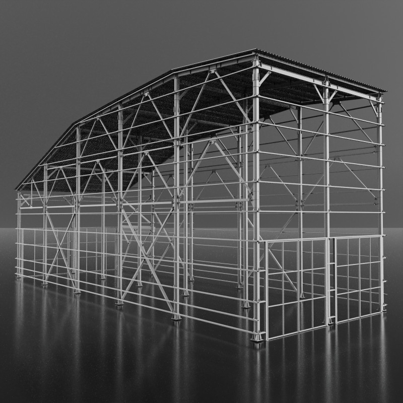 Grain Warehouse 3D 模型 .c4d .max .obj .3ds .fbx .stl .blend 