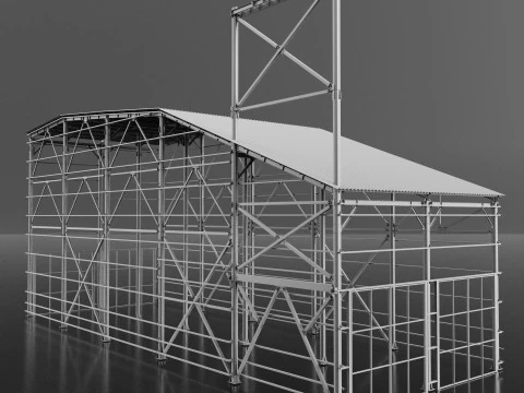 Grain Warehouse 3D Model