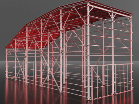 Grain Warehouse 3D Model