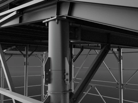 Grain Warehouse 3D Model