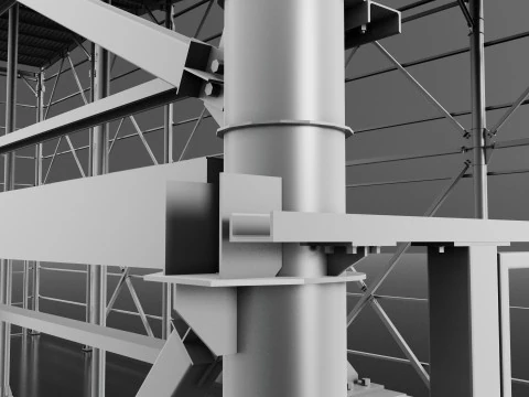 Grain Warehouse 3D Model