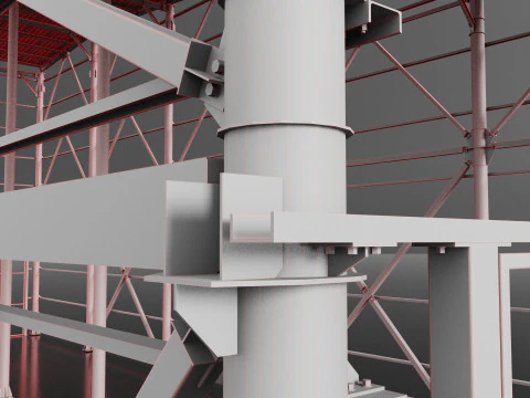 Grain Warehouse 3D Model