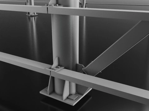 Grain Warehouse 3D Model
