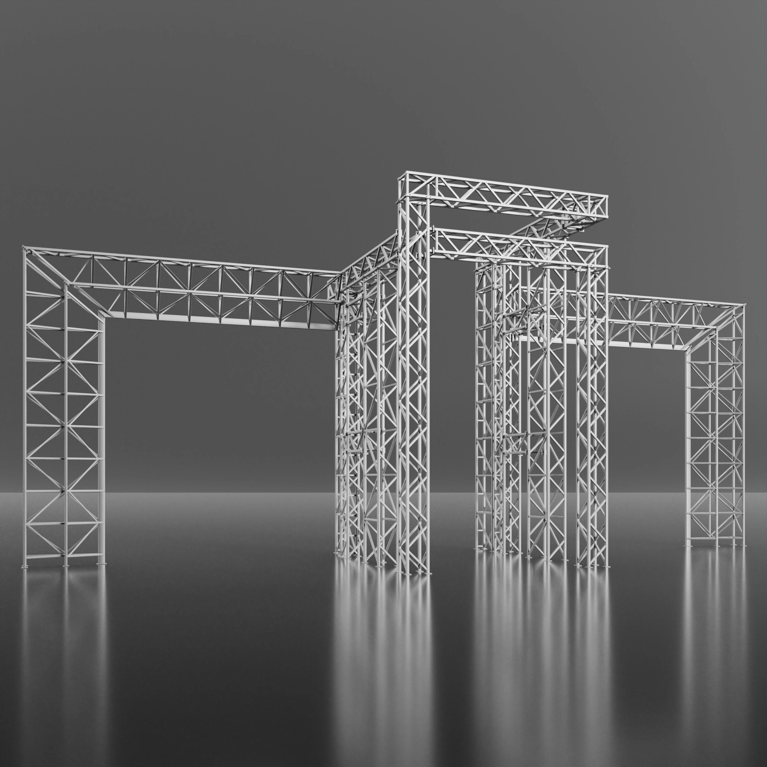 Steel constructions 3D Model .c4d .max .obj .3ds .fbx .stl .blend