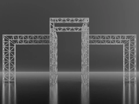 Steel constructions 3D Model