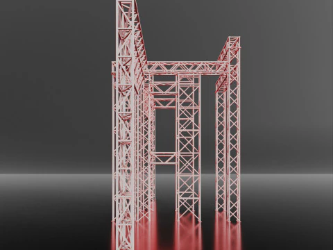 Steel constructions 3D Model