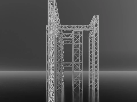 Steel constructions 3D Model