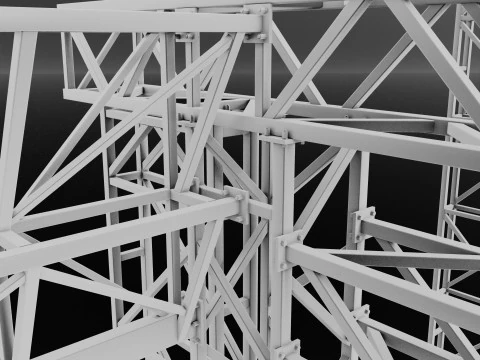 Steel constructions 3D Model